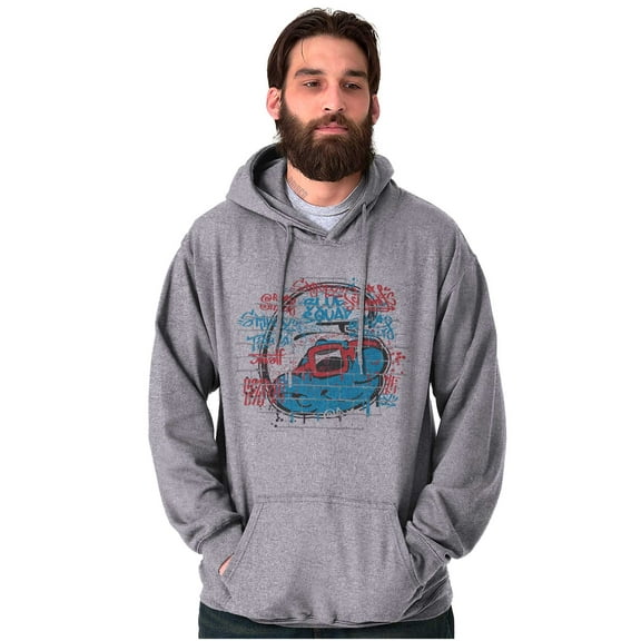 Smurfs Cartoon Hipster Sunglasses Hoodie Sweatshirt Women Men Brisco Brands S