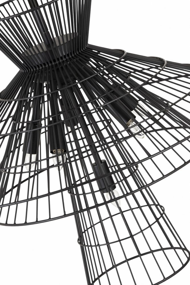 6 Light Chandelier-Matte Black Finish Z-Lite 6015-6Mb
