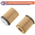 thumbnail image 6 of 2 Pcs Oil Filter Compatible With INFINITI Mercedes-Benz Vehicle 2012-2023 C300 CLA250 E300 GLA200 GLC300 Metris SLC300 Sprinter 1500 2500, 2017-2019 Q50 Q60 QX30, Replace#HU711/6Z, HU7116z, 6 of 7