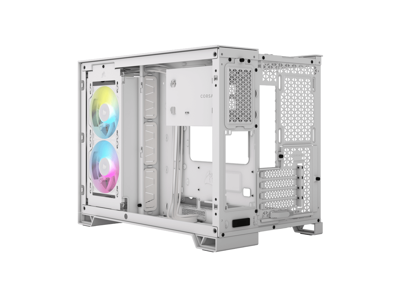 Corsair iCUE LINK 2500X RGB Micro ATX Dual Chamber PC Case White CC9011268WW