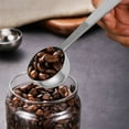 thumbnail image 2 of Cuchara dosificadora de café con soporte para espresso, acero inoxidable, herramientas para café y té, cuchara dosificadora, 1 pieza, color plateado, 2 of 8