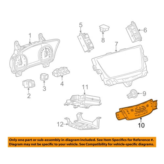 Cadillac GM OEM 17-18 XT5-Dash Control Unit 84295778