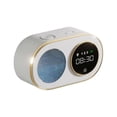 thumbnail image 1 of Dispensador automático de jabón espumoso con reloj digital LED HD, dispensador de jabón espumoso de pared recargable de 355 ml (blanco), 1 of 5