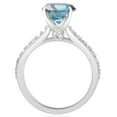 thumbnail image 3 of Pompeii 2Ct TW Round Brilliant Cut Blue Diamond Engagement Ring 14k White Gold (G/H,SI1), 3 of 3