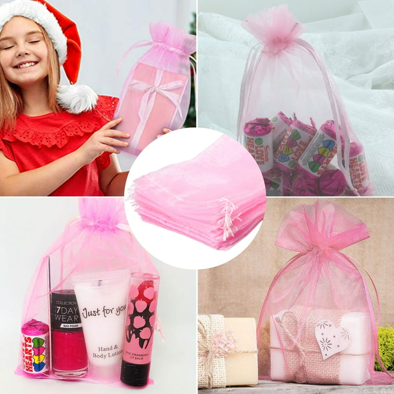 Large organza drawstring bags sale