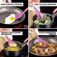 thumbnail image 4 of Zulay Kitchen Non-Stick Cooking Utensils Set with Authentic Acacia Wood Handles – 5-Piece Durable & Stylish Silicone Kitchen Utensils Set – Heat Resistant to 464°F, 4 of 9