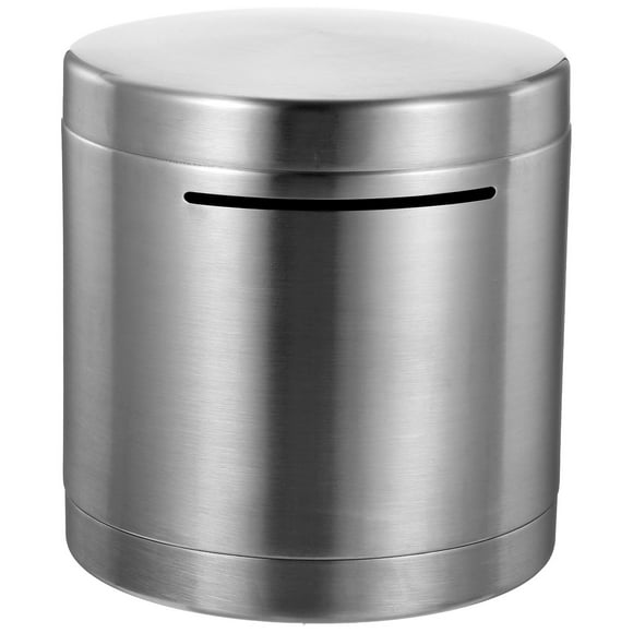 CIMAXIC big piggy bank Piggy Bank Kids Savings Bank Stainless Steel Coin Container Adults Money Bank,4.72"X4.72"X4.72"