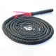 thumbnail image 1 of Handcrafted Leather Bullwhip for Martial Arts and Fitness Training with 1m Nylon Para-Cord, Black Design, 1 of 1