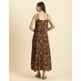 thumbnail image 2 of Moomaya Womens Printed Sleeveless Summer Dress, Shoulder Strap Casual Maxi Dress, 2 of 8