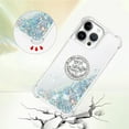 thumbnail image 5 of Liquid Quicksand Case for iPhone 16 Pro Max 6.9" with Diamond Kickstand, Soft TPU Luxury Fun Glitter Sparkle Flowing Clear Bling Cover Case for Apple iPhone 16 Pro Max. -Silver, 5 of 14