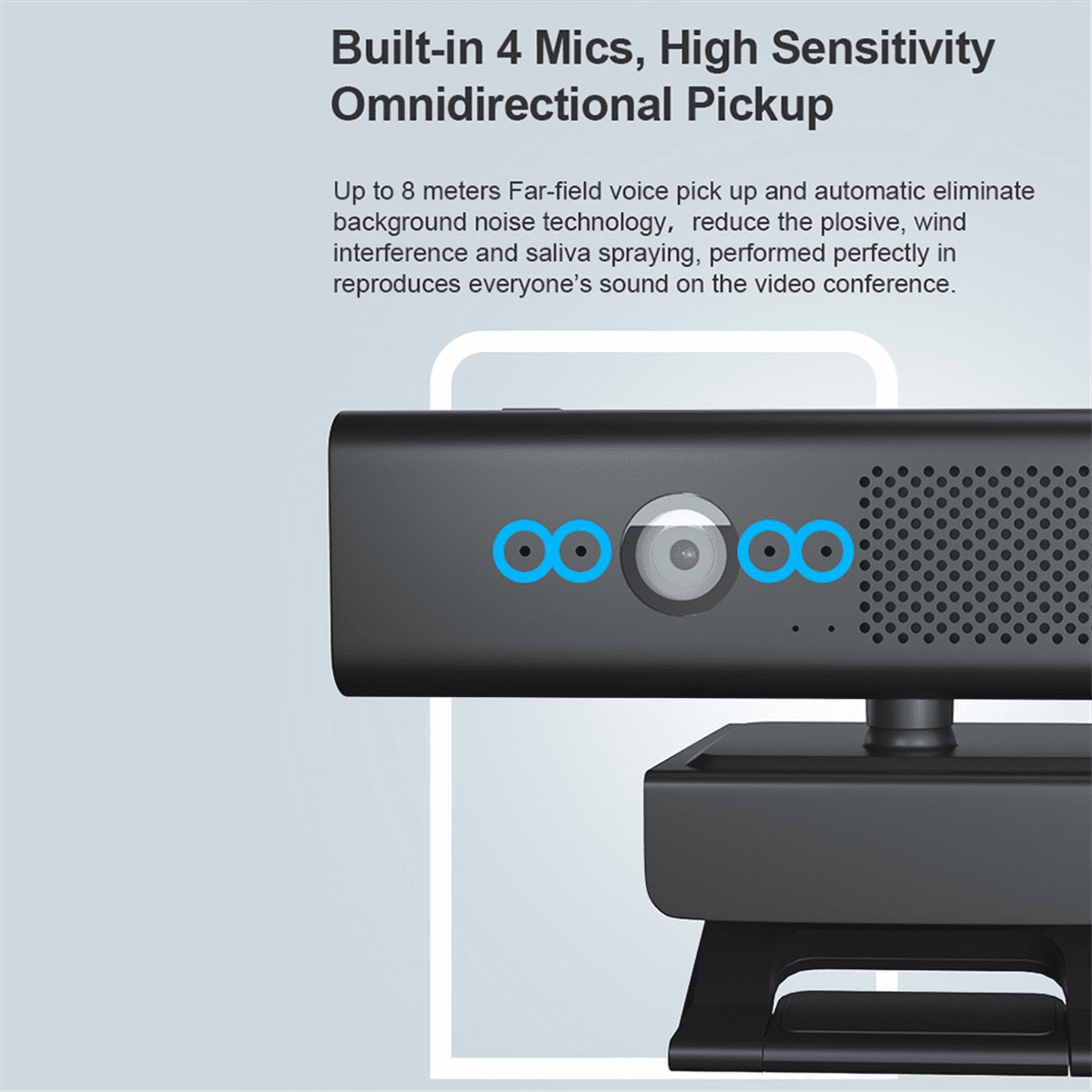 1080P USB Webcam Computer Camera with HiFi Speaker Microphone Computer Camera Video Conference Camera for PC Laptop