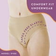 thumbnail image 6 of Wearever Women's Incontinence Underwear, Smooth and Silky Bladder Control Briefs, Washable Seamless Panties, 3-Pack, 6 of 12