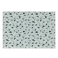 thumbnail image 1 of Floral Cutting Board, Monochrome Oriental Inspired Leaf Designs with Various Shapes with Swirls and Lines, Decorative Tempered Glass Cutting and Serving Board, Small Size, Black White, by Ambesonne, 1 of 1