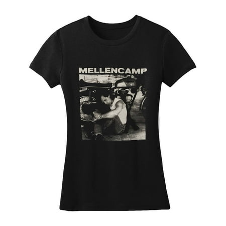 - John Mellencamp Sitting Photo W/ Bike Girls Jr Black