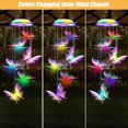 thumbnail image 3 of LINLIN Solar Wind Chimes, Waterproof Solar Wind Chimes,Color Changing Wind Chimes for Garden, Hanging Solar Lights Romantic Decorative for Patio Yard Outdoor Home, Gifts for Mom, 3 of 8