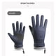 thumbnail image 3 of Windproof Fleece Driving Cycling Motorcycle Gloves Cold Weather Warm Lining Grip Steering Wheel Outdoor Sports Pair of 1, 3 of 8