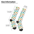 thumbnail image 5 of Daiia Sports Socks Colorful Dinosaur Printed Novelty Crew Socks for Men Women Knee High Socks Cotton Socks Soft & Breathable Support Unisex Socks, 5 of 9
