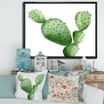 thumbnail image 2 of Designart 'Close Up Green Southwestern Cactus' Tropical Framed Canvas Wall Art Print, 2 of 5
