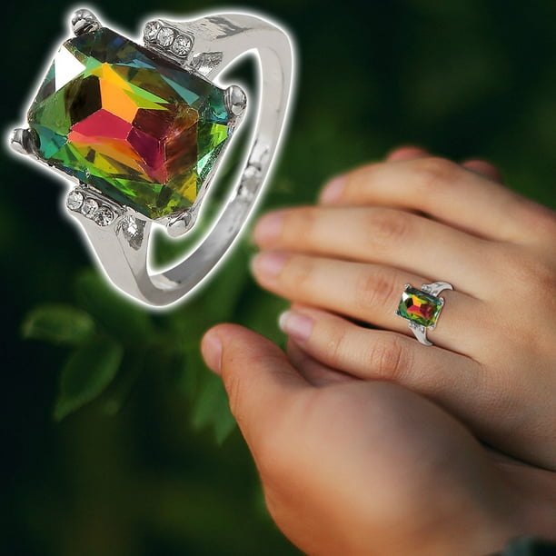 Anillos para mujer, regalos para mujer, moda para damas, regalo de boda con diamantes, 1 anillo para mujer