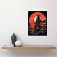 thumbnail image 2 of Samurai Master on Forest Hill Sunrise Landscape Rockabilly Americana 50s Unframed Wall Art Print Poster Home Decor Premium, 2 of 3