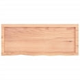 thumbnail image 2 of vidaXL Bathroom Countertop Light Brown 100x40x(2-6)cm Treated Solid Wood, 2 of 5