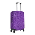 thumbnail image 3 of Vsdgher Glitter Purple Print Luggage Cover Washable Suitcase Cover Protector Anti-scratch Suitcase cover Fits 18-32 Inch Luggage, 3 of 8