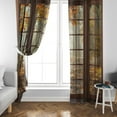 thumbnail image 4 of Autumn Blackout Curtains, Autumn Forest Landscape Forest Tree Curtains Rod Pocket Window Drapes Home Decorative Kitchen Bedroom Living Room 21x63in,2 Panel Set, 4 of 6