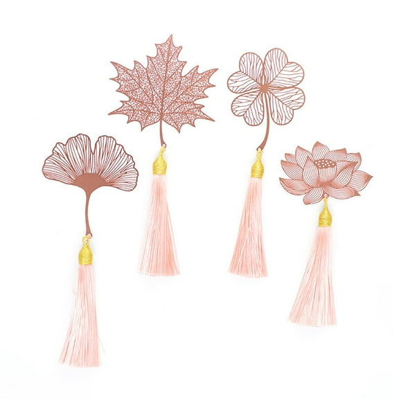 Raindrops  2 Pcs Book Markers Metal Bookmark Bookmarks Bookmarker Rose Gold