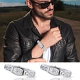 thumbnail image 2 of FORYULIK Ladies Watch Elegant Ladies Quartz Watch Square Dial Leather Strap Watch, 2 of 4