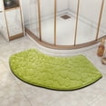 thumbnail image 5 of Btomtd 15.74' x 39.37' Embossed Bath Rug Foam Floor Mat Water Absorbent Washable Cover Thickened Carpet Shower Decor, Green, 5 of 5