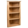 thumbnail image 3 of vidaXL Solid Wood Oak Corner Cabinet Storage Living Room White/Light Wood, 3 of 11