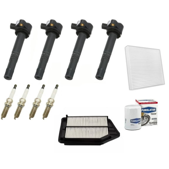 Ignition Coil Platinum Spark Plugs Tune Up for 2013-2017 Honda Accord 2.4L