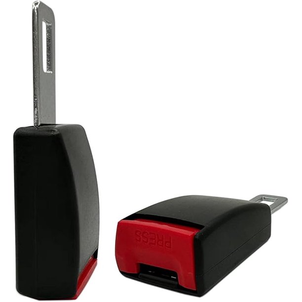2 extensores de cinturón de seguridad originales con botón, hebilla de botón para trabajar cómodamente, 4,5 pulgadas