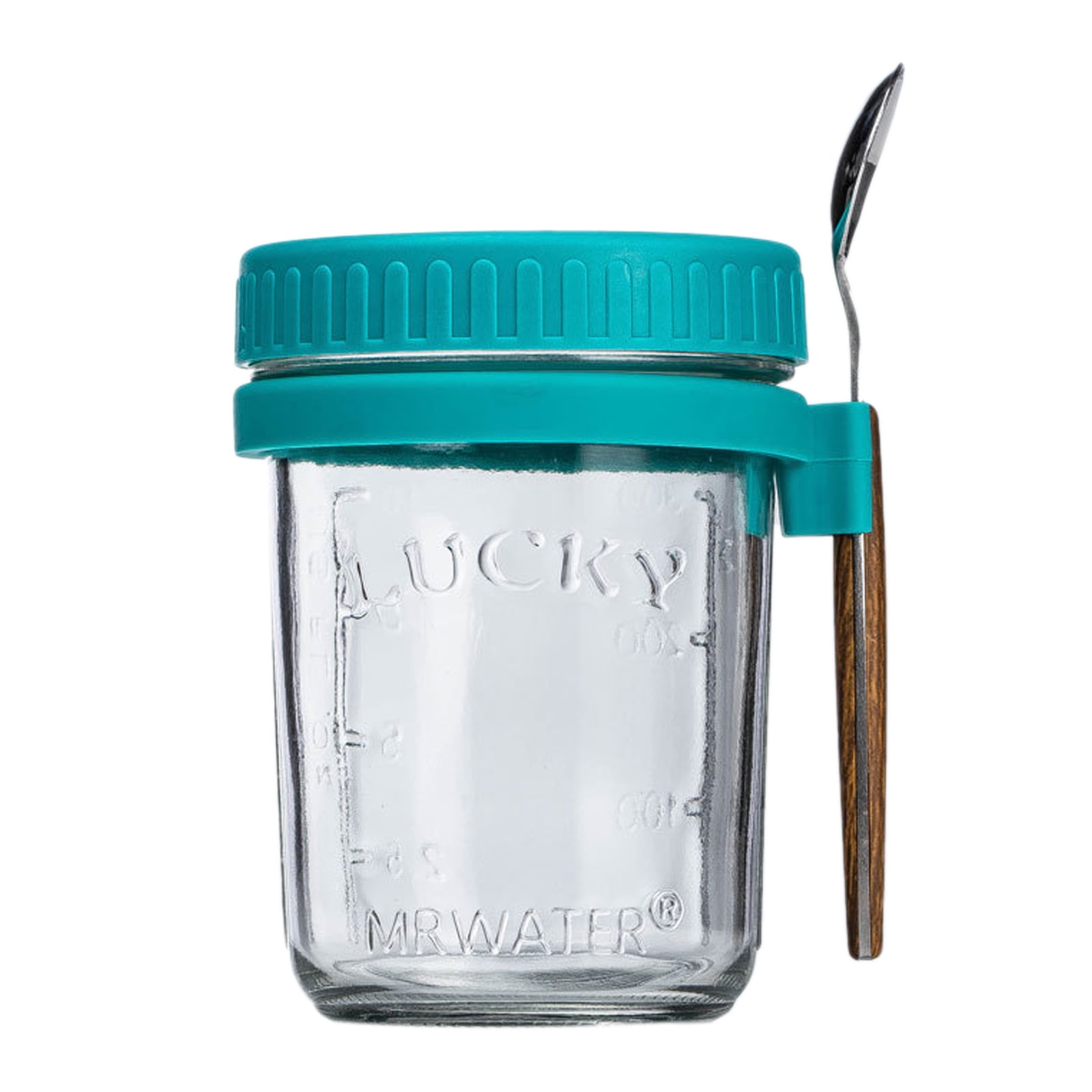 Overnight Oats Jars with Lid and Spoon, 12oz Large Capacity Airtight