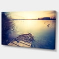 thumbnail image 2 of Amazing Sunset over Clam Lake - Landscape Canvas Art Print, 2 of 4