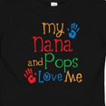 thumbnail image 4 of Inktastic Nana and Pops Love Me Grandson Granddaughter Boys or Girls Baby T-Shirt, 4 of 5
