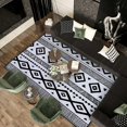 thumbnail image 3 of Soft Rug Large Area Rugs, Black White Geometric Stripes Comfortable Indoor Carpet, Baby Play Mat for Living Room Bedroom Nursery Decor Floor Mat, 72x48inch Carpet Runner, 3 of 6