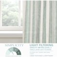 thumbnail image 4 of DriftAway Chris Vertical Striped Linen Blend Textured Light Filtering Semi Sheer Curtains for Living Room Bedroom 84 Inches Long Drapes Grommet 2 Panels, 4 of 5