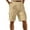 Khaki, variant on Xihbxyly Cargo Shorts Men Summer Solid Color Comfortable Shorts with Pockets Casual Loose Fit Comfort Waist Beach Shorts