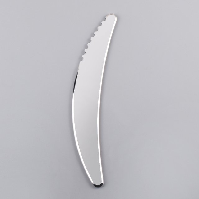Raspador de acero inoxidable para belleza facial, cuchillo de fascia de acero inoxidable 304, masajeador de ojos