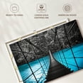 thumbnail image 6 of Elephant Stock Suspension Bridge Wall Art - Horizontal Canvas Wall Art - Living Room Wall Decor - Architecture Canvas - Turquoise And Black Decor - 12" x 8", 6 of 8