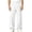 White, variant on HOMADLES Mens Elastic Waist Work Pants Wide Leg Stretch Soft Athletic Pants Solid Color Side Pocket Casual Pants Khaki Size 2XL