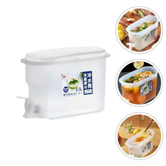 WRISTBIQUE Cold Water Dispenser for Fridge White PP 1Set 3.5L