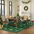 thumbnail image 3 of COZONY 9x12 Christmas Area Rug, Large Washable Foldable Rug for Conference Room, Ultra-Thin Non-Slip Holiday Carpet with Christmas Tree, Green, 3 of 13