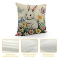 thumbnail image 4 of ARISTURING  Happy Easter Hunny Bunny Throw Pillow Covers,Easter Eggs Rabbit Bule Cushion Case Decoration for Sofa Couch, 4 of 5