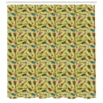 thumbnail image 3 of Ambesonne Guitar Shower Curtain, Acoustic Guitars Sketch, 69"Wx84"L, Multicolor, 3 of 3