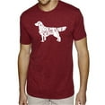 thumbnail image 1 of LA Pop Art Men's Premium Blend Word Art T-shirt - Golden Retreiver, 1 of 2