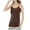 Coffee-08, variant on HADST Women's Cropped Tank Top Spaghetti Strap Camisole Loose Fit Summer Flowy Shirt