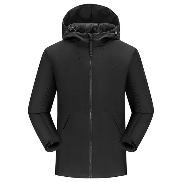 Chaqueta de caparazón suave para hombre, chaqueta fina para exteriores, para montañismo, resistente al viento, impermeable, para deportes, senderismo, chaqueta con capucha para hombre