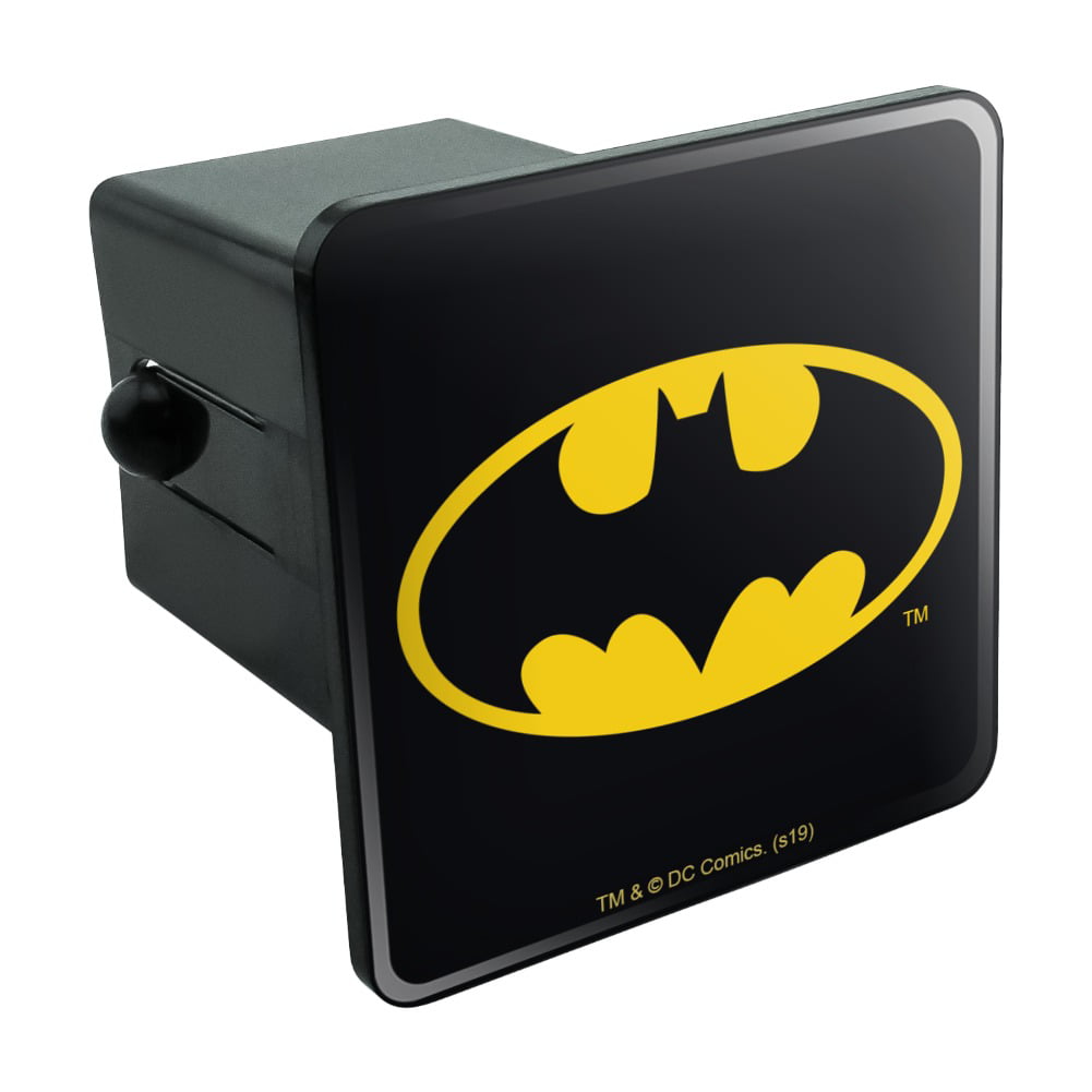 Details about   Batman Classic Bat Shield Logo Oval Tow Trailer Hitch Cover Plug Insert 